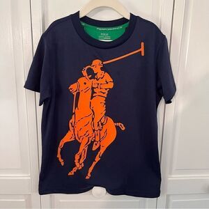 Polo Ralph Lauren Short Sleeve Large Polo Player and Pony Performance Tee Size 7